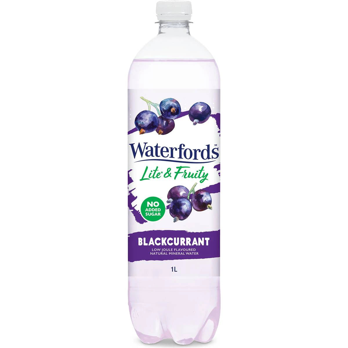 Waterfords  Blackcurrant Sparkling Mineral water 1L