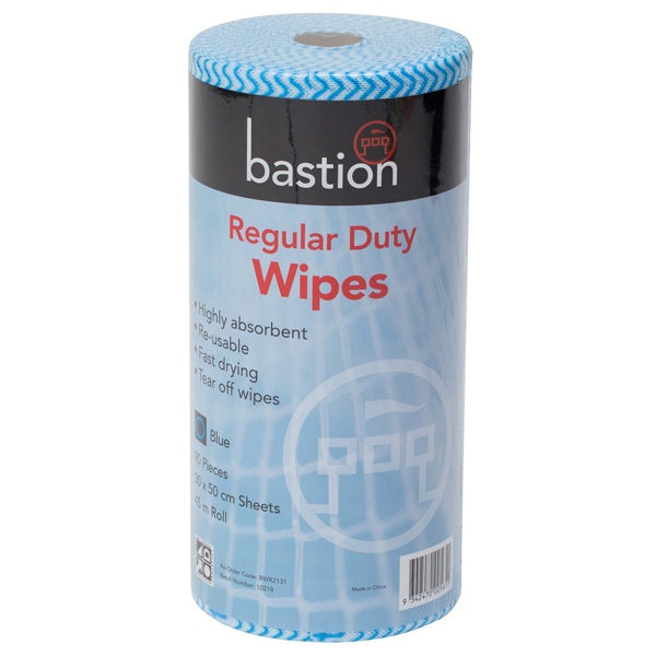 Regular Duty Wipes Bastion  30x50cm 90 sheets per roll