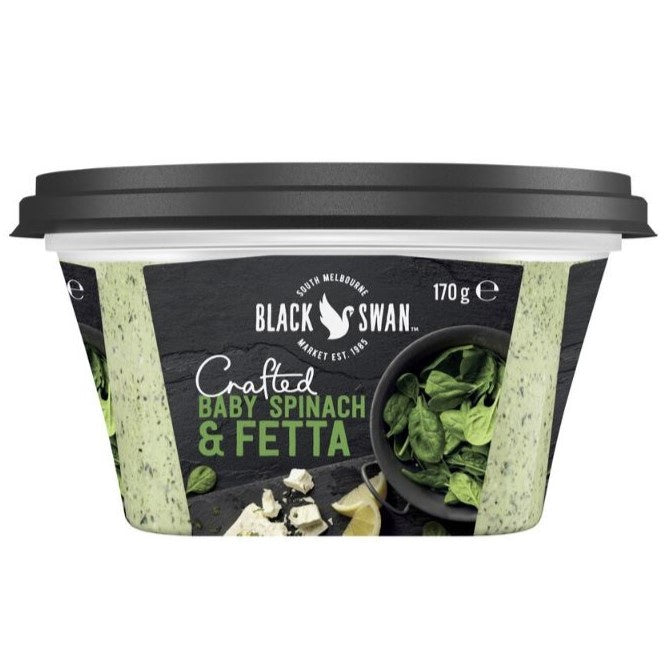 Black Swan Crafted Baby Spinach & Feta Dip 170g