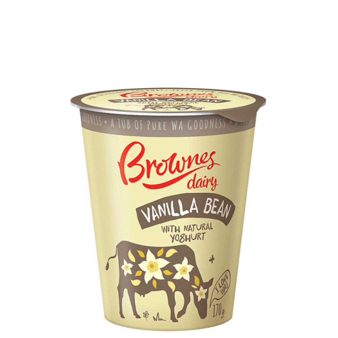 Brownes Yoghurt Vanilla Bean BULK Pk - 10 x 170g