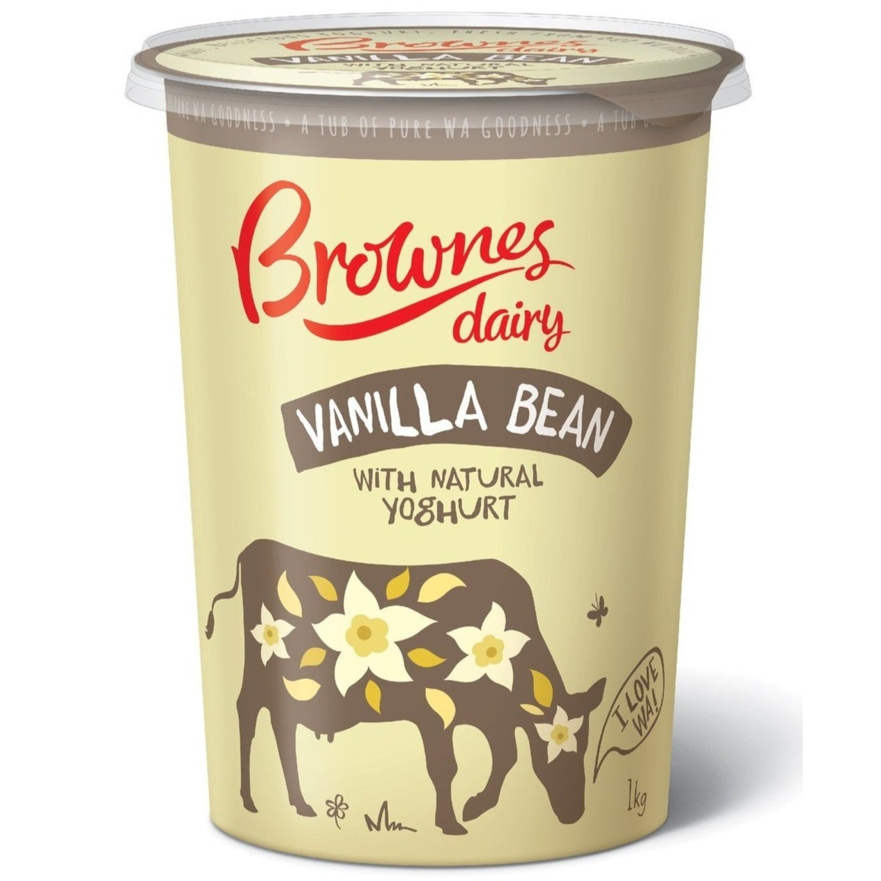 Brownes Yoghurt Vanilla Bean 1kg