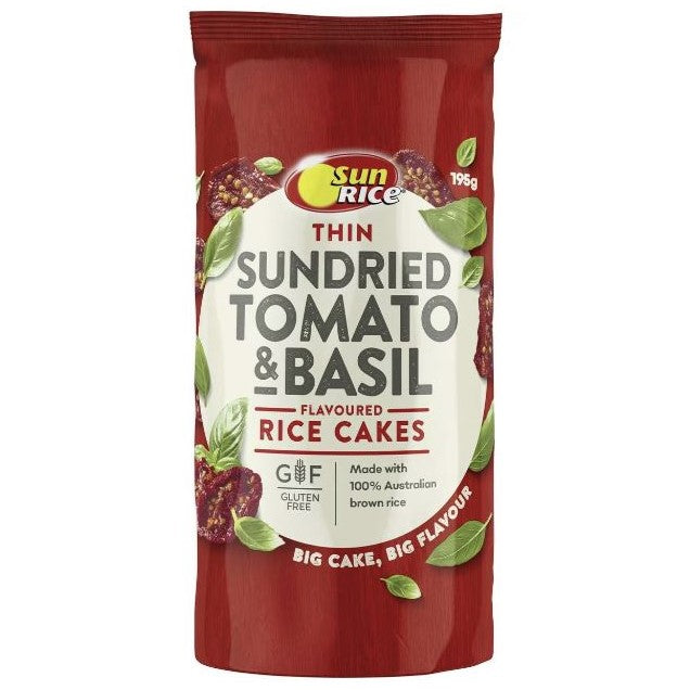 Sunrice  Rice Cakes Thin Tomato & Basil 160g