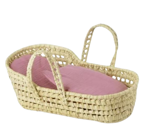 Kikadu Palm Leaves Doll Basket