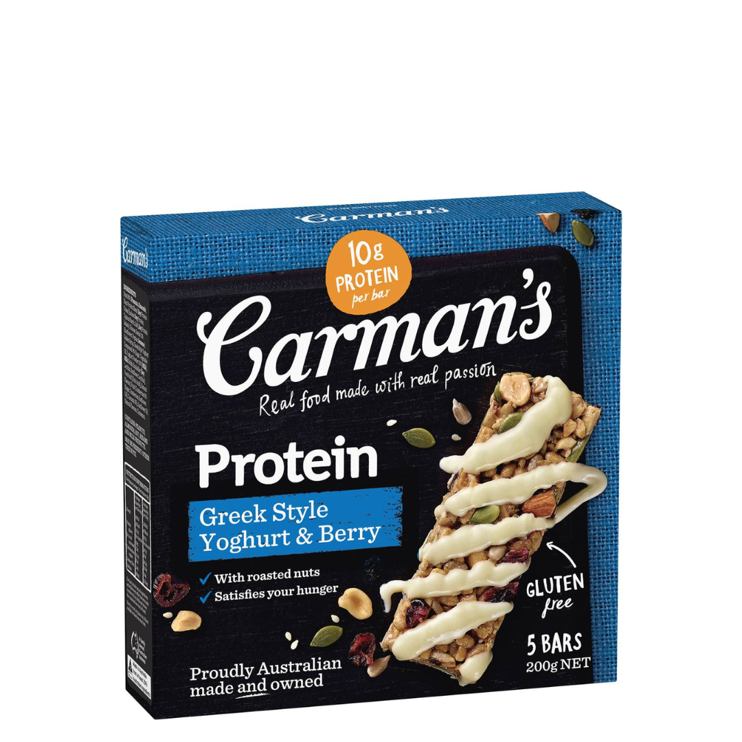 Carmans  Greek Style Yoghurt Protein Bars 6 x 5pk - BULK