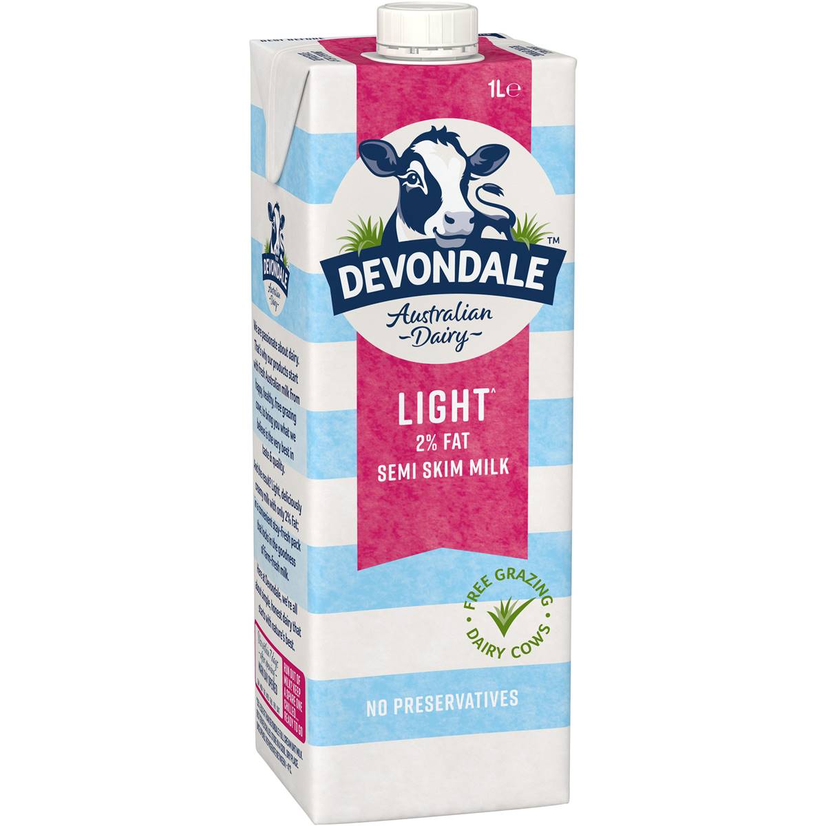 Devondale Semi Skim Long Life Milk 1L UHT