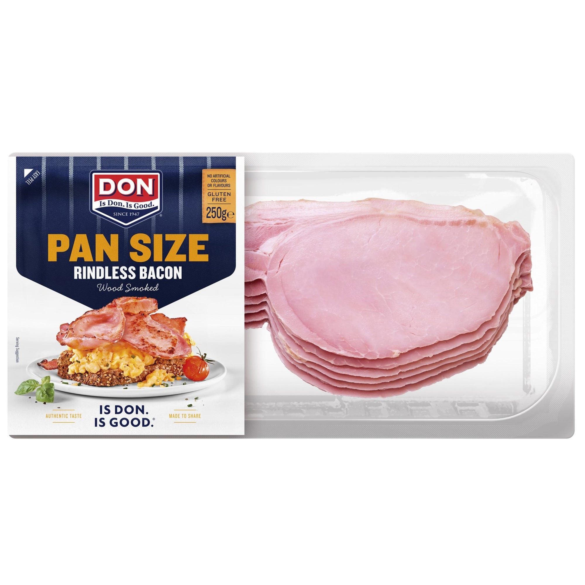 Don Bacon Pan Size Rindless 250g
