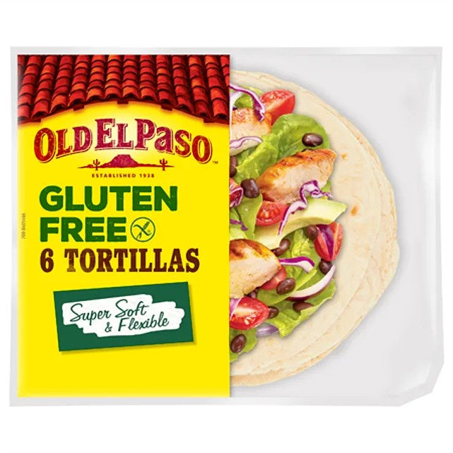 Old El Paso Gluten Free Tortilla  216g 6 pack