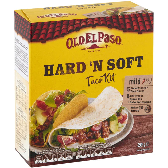 Old El Paso Hard 'N Soft Taco Kit 350g