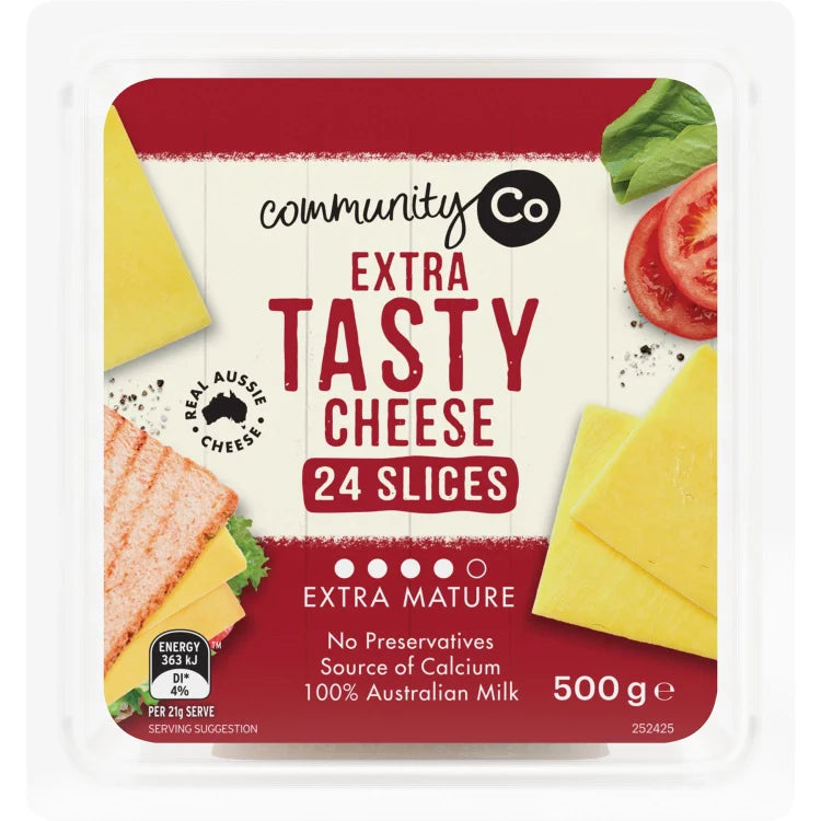 Community Co Extra tasty Sliced Cheese 500g