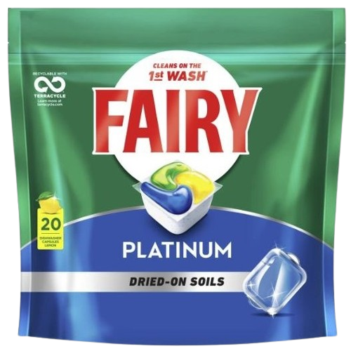 Fairy Lemon Platinum Dishwashing Tablet 20pk