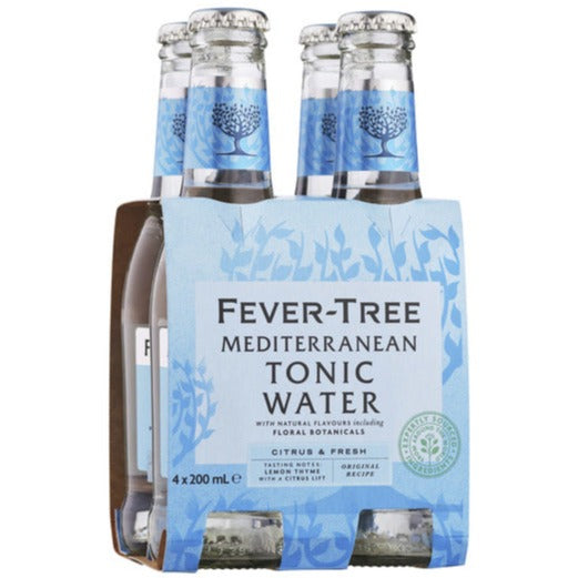 Fever Tree Mediterranean Tonic Water 4x200ml