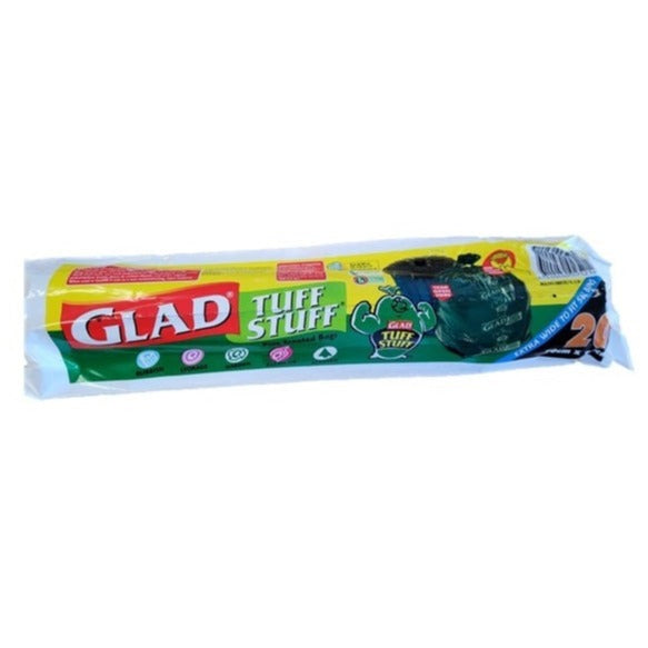 Glad Garbage Bag Tuff Stuff Roll 56L 20 Pack