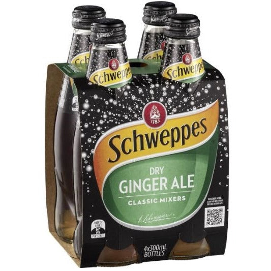 Schweppes Dry Ginger Ale 300ml x 4pk