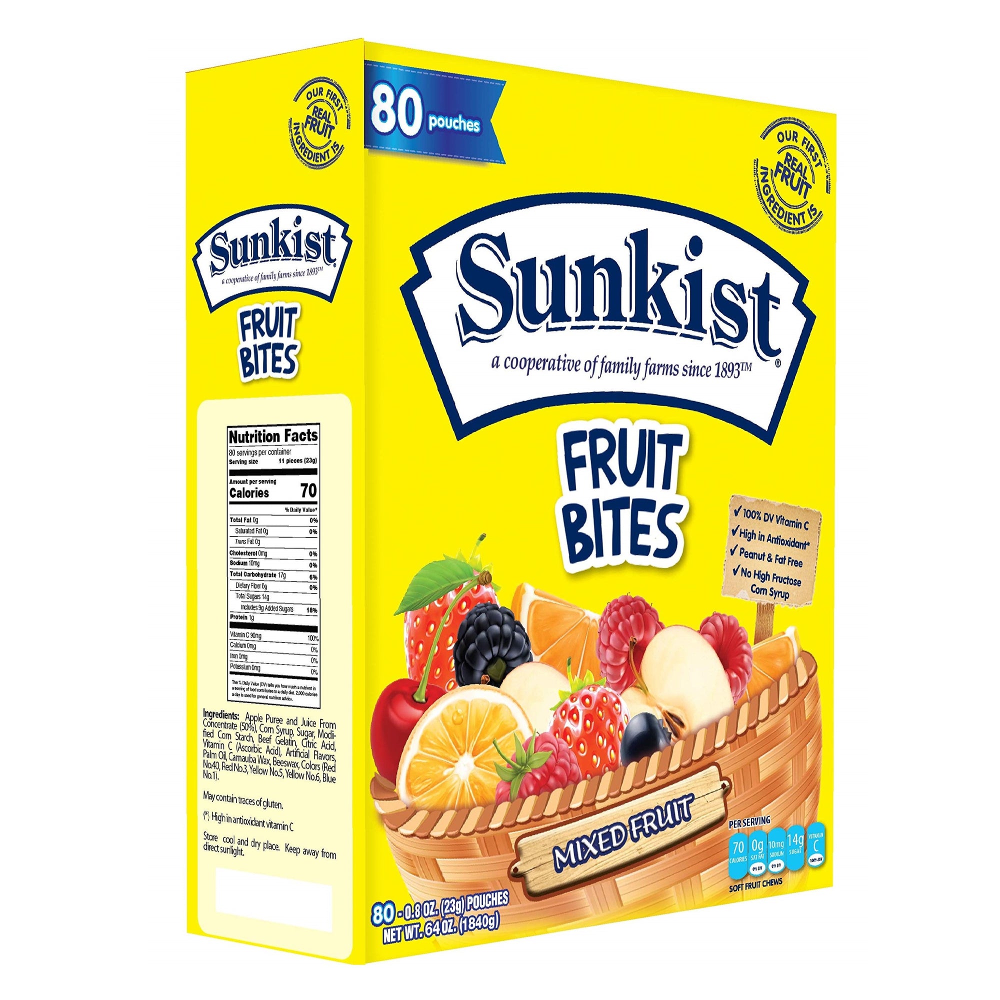 Sunkist Fruit Snacks 80pk