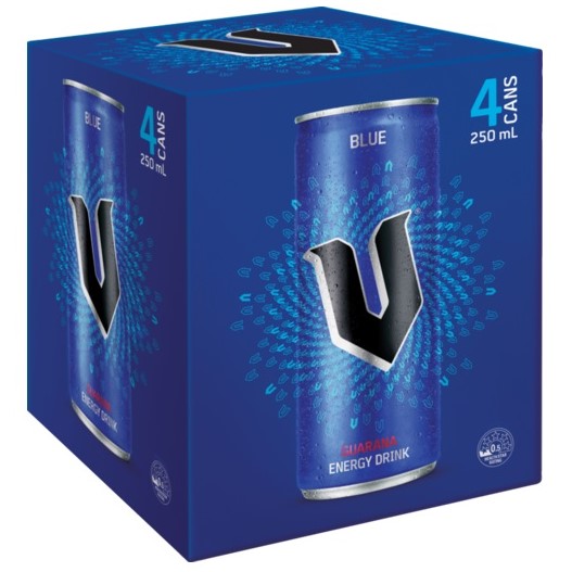 V Energy Drink Blue 250ml x 4
