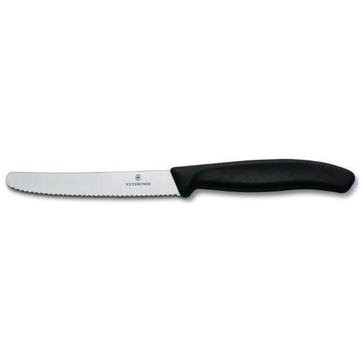 Victorinox Steak & Tomato Knife Wavy Edge Rounded Tip 11cm