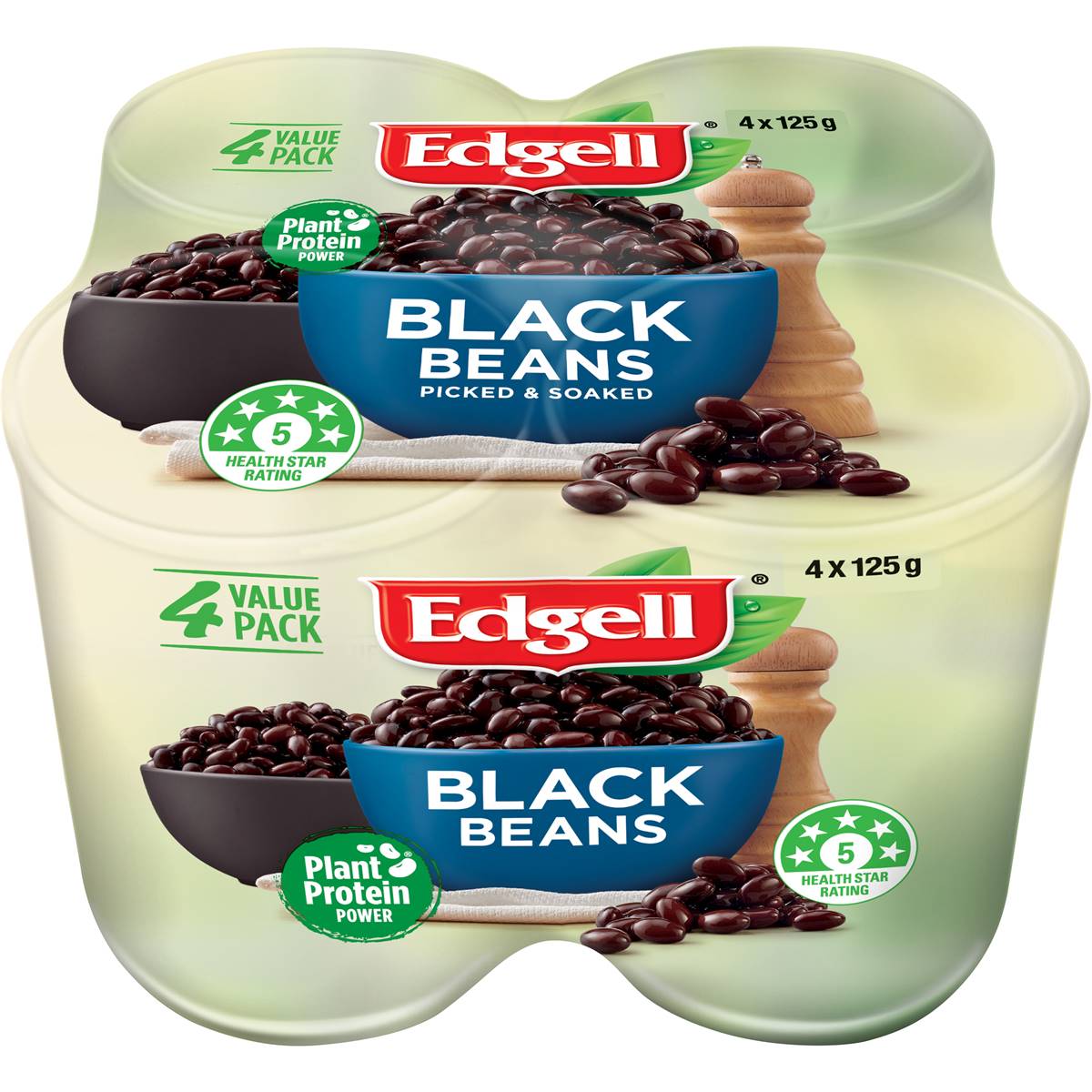 Edgell's Black Bean Multipack 4 x 125g