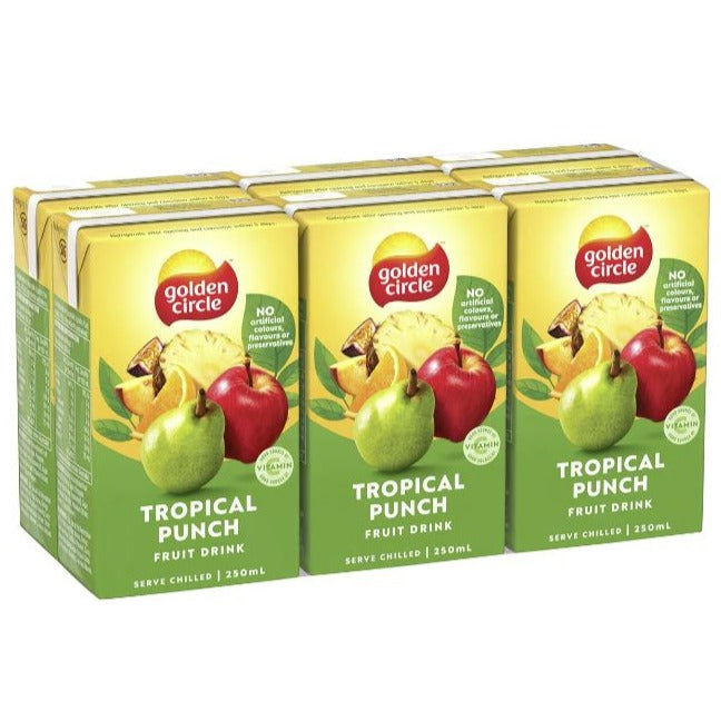 Golden Circle Tropical Punch Juice Box 250ml x 6pk