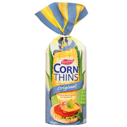 Real Food Corn Thins Original 150g