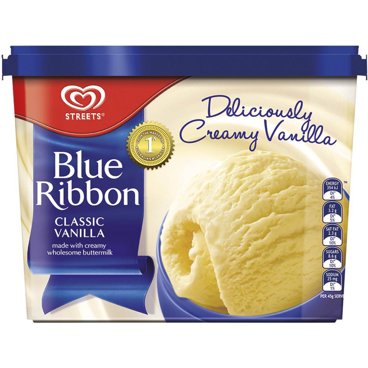 Streets Blue Ribbon Vanilla Icecream 2L