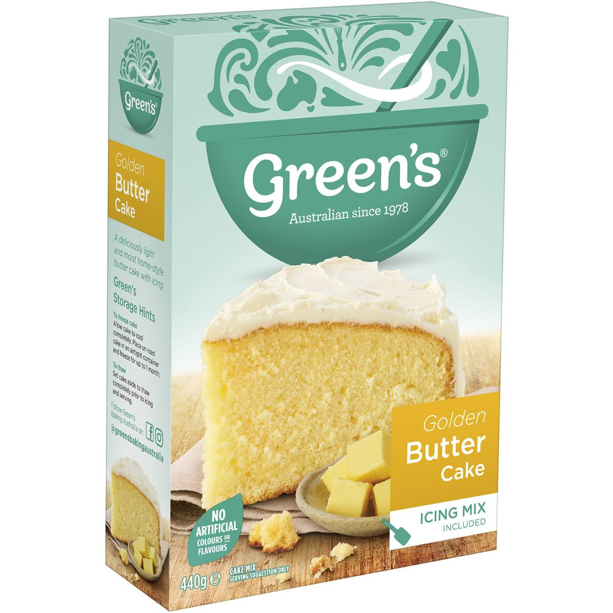Greens Cake Mix Golden Butter Cake Mix 440g