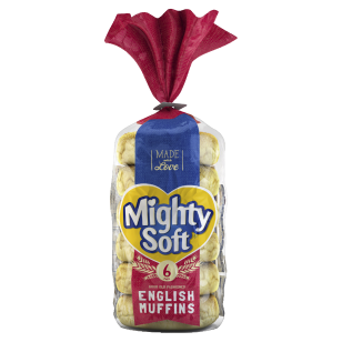 Mighty Soft English Muffins 6pk 380g