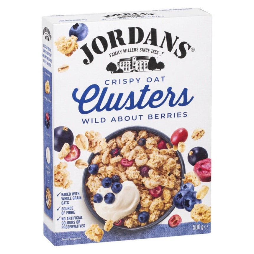 Jordans Oat Clusters Wildberry 500g
