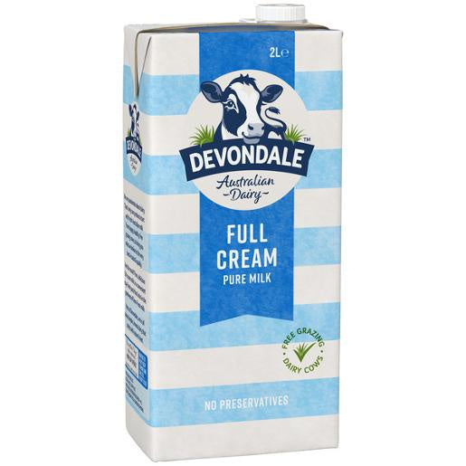 Devondale Full Cream Longlife 2L UHT
