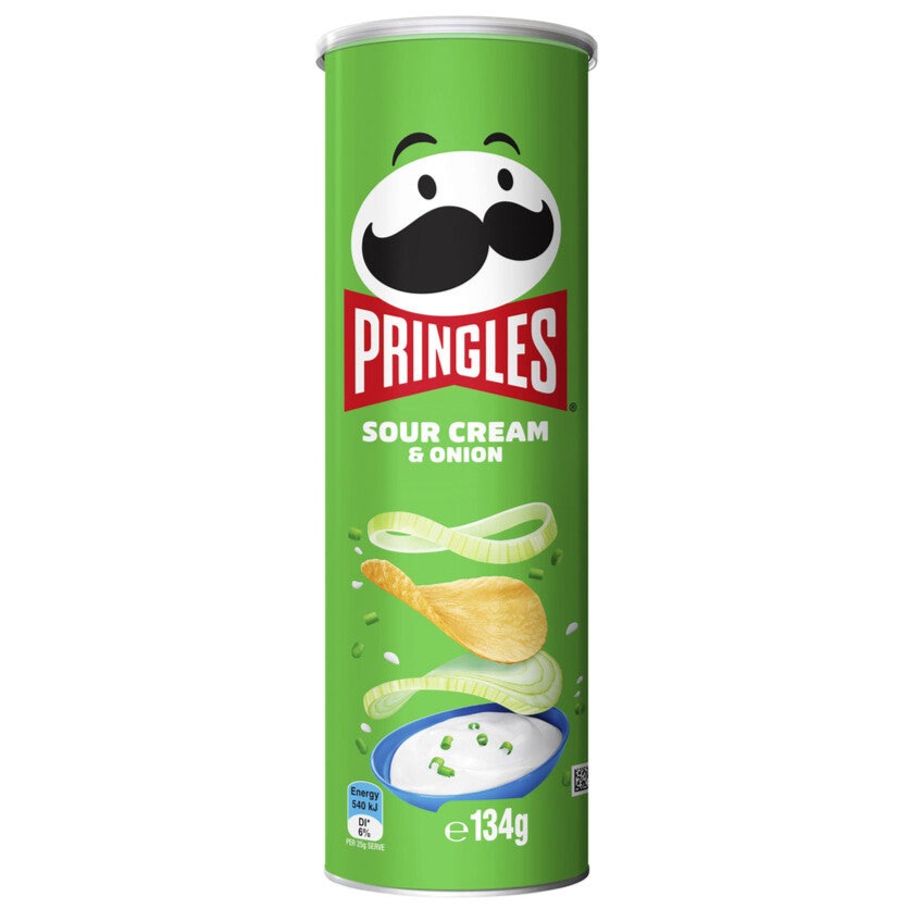 Pringles Chips, Sour Cream and Chives 134g