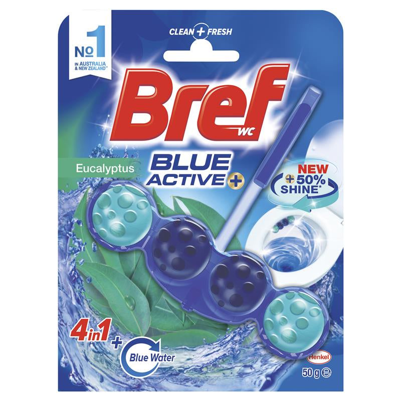 Bref Toilet Cleaner Eucalyptus Blue Active 2 pack