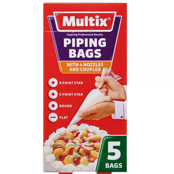 Multix Piping Bags 5/pack
