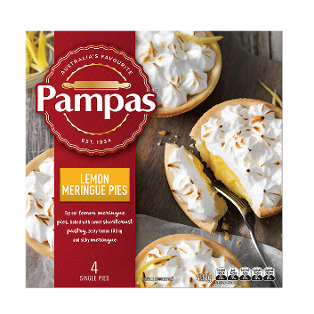 Pampas Lemon Meringue Pie 400g 4x100g Pk