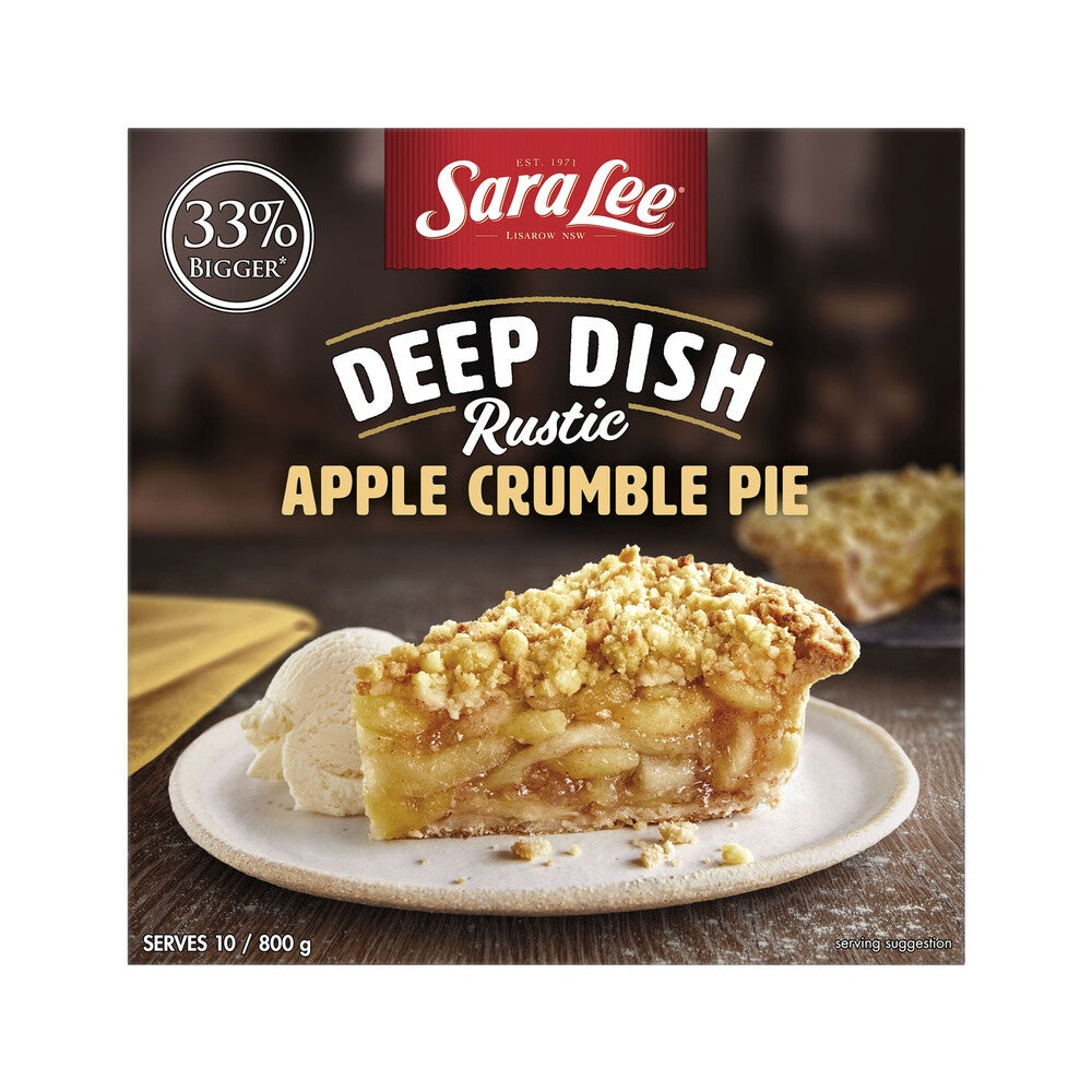 Sara Lee Deep Dish Apple Crumble Pie 800g