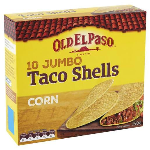 Old El Paso Jumbo Taco Shells 10pk, 190g