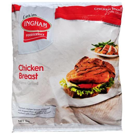 Ingham Flame Grilled Chicken Breast Burger 1kg