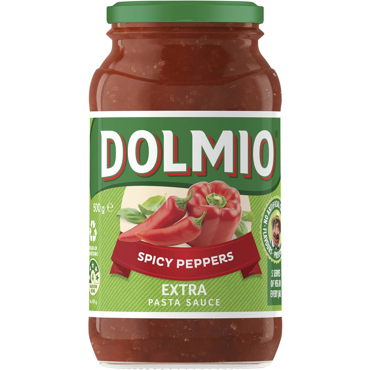 Dolmio Extra Spicy Peppers and Tomato Pasta Sauce 170g