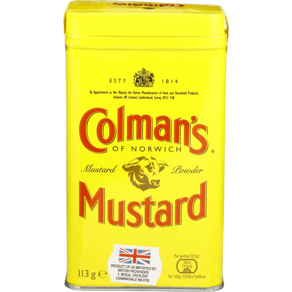 Colman's Original Mustard Powder 113g