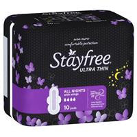 Stayfree Ultra Thin All Night Wing 10