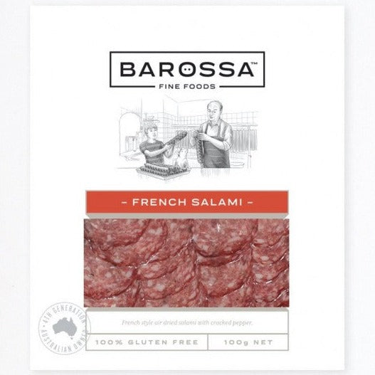Barossa Fine Foods French Salami sliced 100g