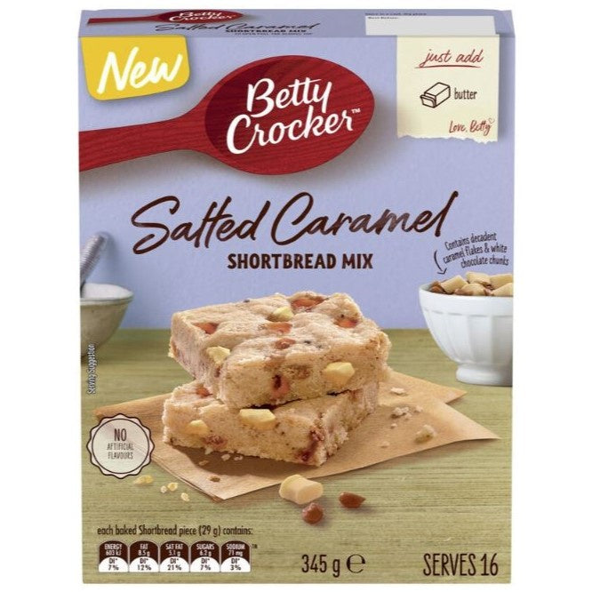 Betty Crocker Salted  Caramel Shortbread Mix 345g