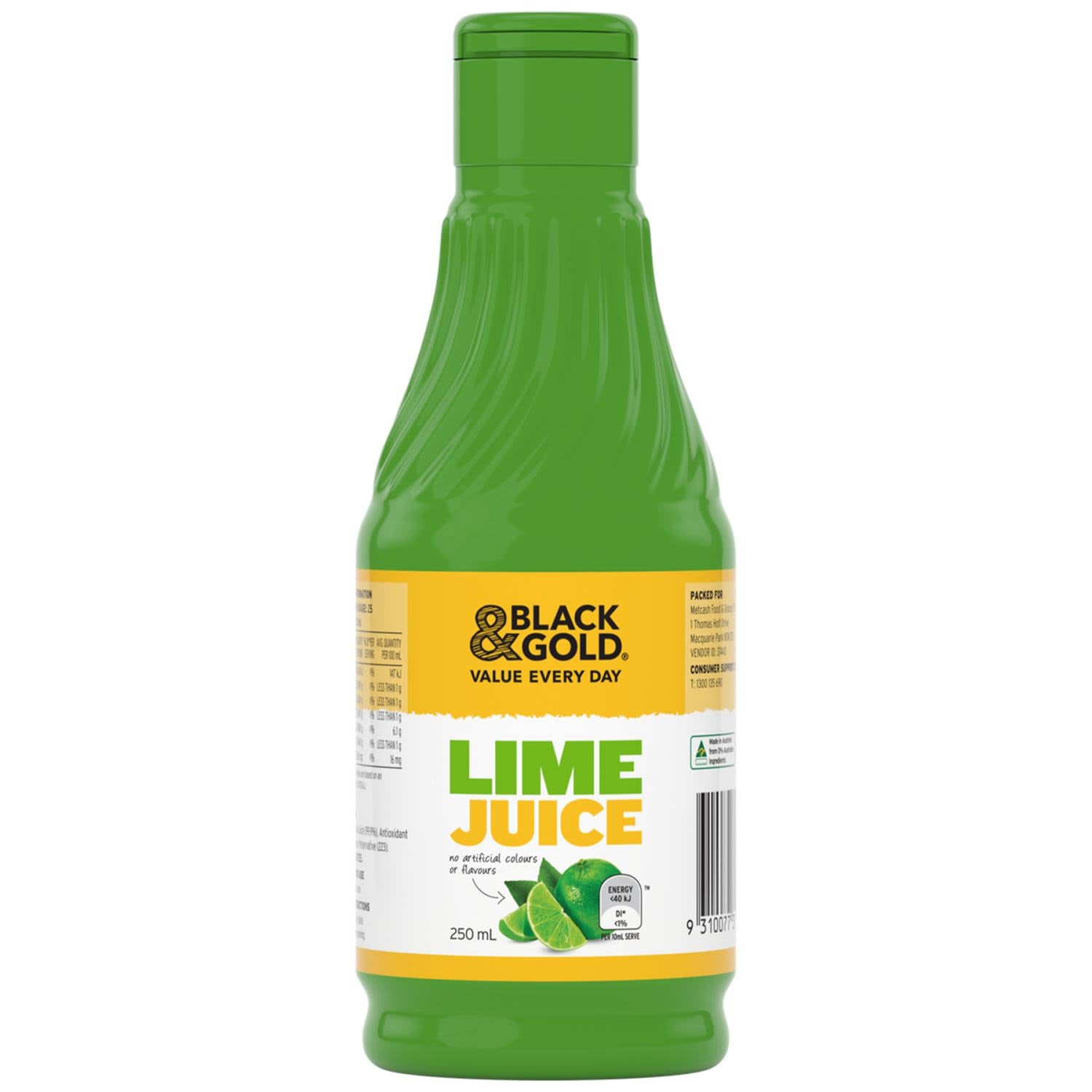 Black and Gold Lime Juice 250ml