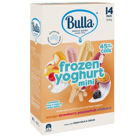Bulla Frozen Yoghurt  Minis 14 pkt - 506g