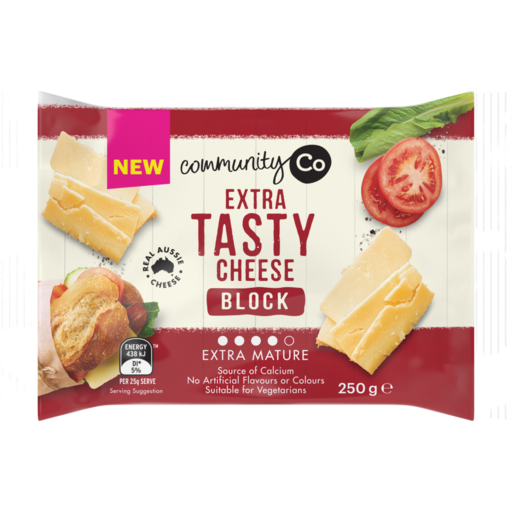 Community Co  Extra Tasty Cheese Block 250g