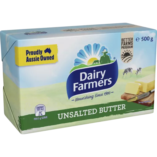 Dairy Farmers Unsalted Butter 500g