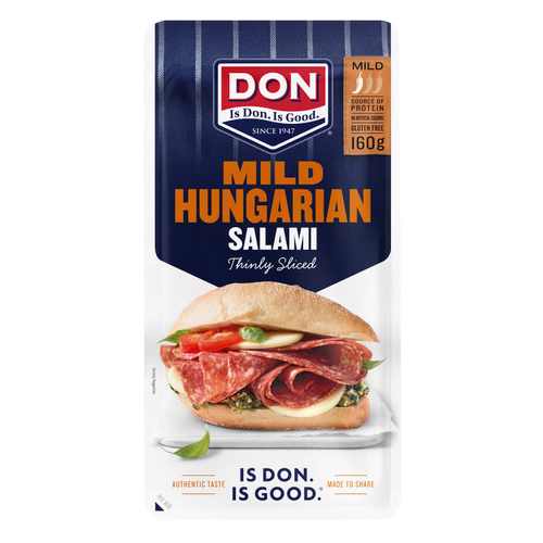 Don Mild Hungarian Salami Sliced 160g