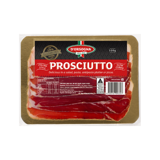 D' Orsogna  Proscuitto Sliced 100g