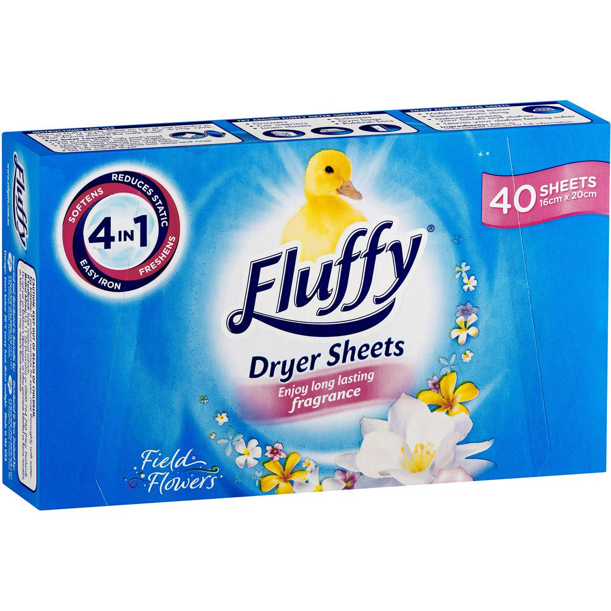Fluffy Dryer Sheet Field Flowers 40s
