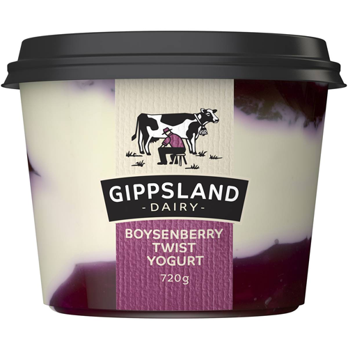 Gippsland  Boysenberry Twist Yoghurt 700g