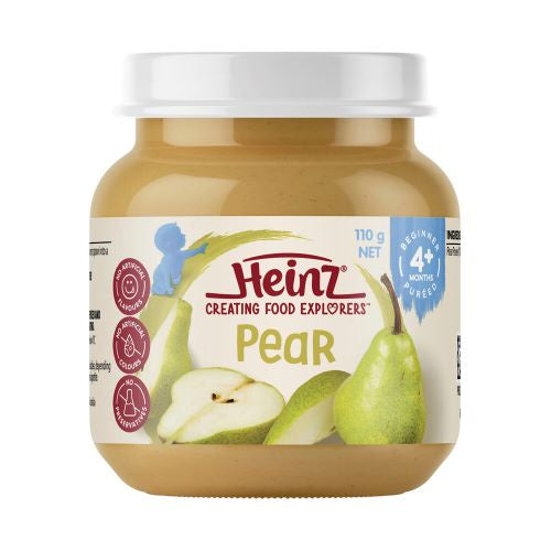 Heinz Baby Food Pear Puree 4+ Months 110g
