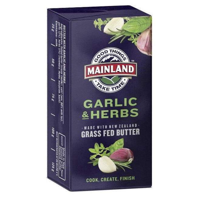 Mainland Garlic & Herb Butter 125g